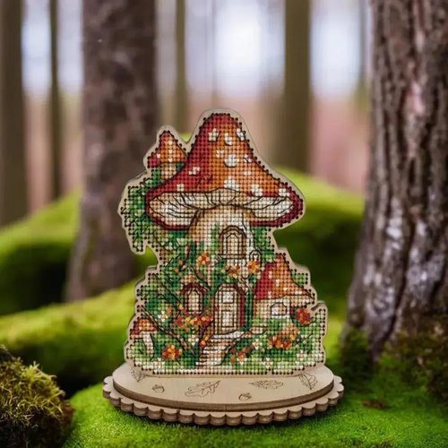 Mushroom House - Cross Stitch Kit
