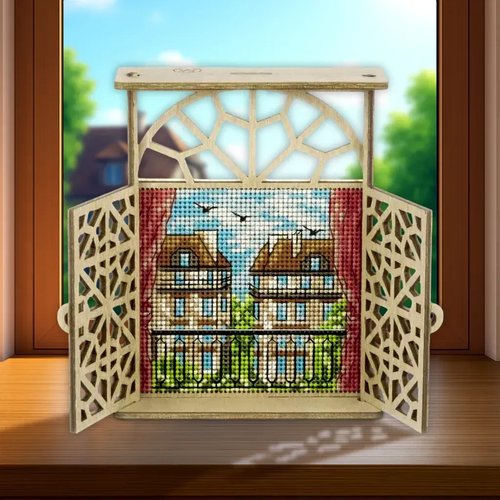 Balcony in Paris - Cross Stitch Kit