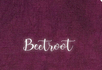 32 Ct. Beetroot Linen 17X25