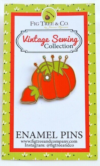 Tomato Pincushion Enamel Pin