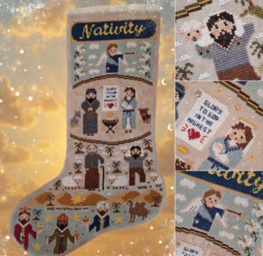 Nativity Stocking - Christmas Cross Stitch Pattern