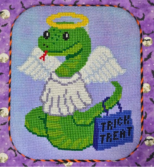 Boo Buddies: Angel of Mischief - Halloween Cross Stitch