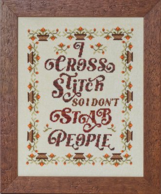 Why I Stitch - Cross Stitch Pattern