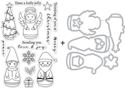 Holiday Peg Dolls Bundle - Stamp And Die