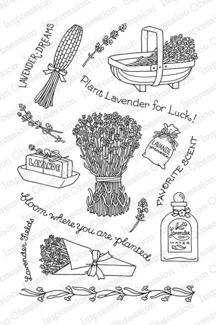 Lavender Fields - Clear Stamp