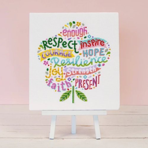 Positively Blooms - Cross Stitch Pattern