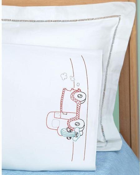 Old Truck Friend Childrens Pillowcase - Embroidery Kit