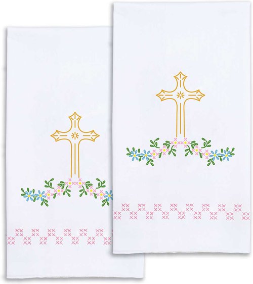 Cross - Decorative Hand Towel - Christian Embroidery Kit