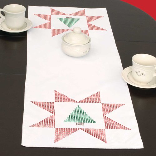 X Stitch Christmas Tree - Table Runner - Embroidery Kit
