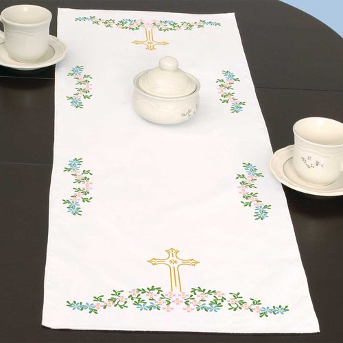 Cross - Table Runner - Christian Embroidery Kit