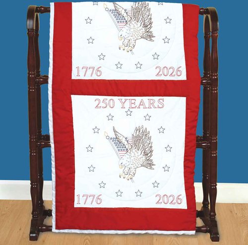 250 Years - 18" Quilt Blocks - Patriotic Embroidery Kit