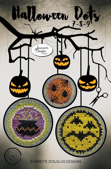 Halloween Dots: 7-8-9 - Cross Stitch Pattern
