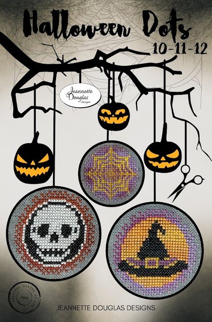 Halloween Dots: 10-11-12 - Cross Stitch Pattern
