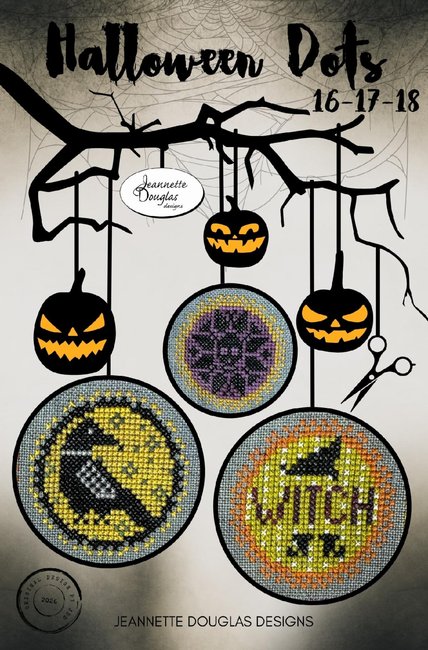 Halloween Dots: 16-17-18 - Cross Stitch Pattern