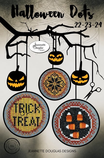 Halloween Dots: 22-23-24 - Cross Stitch Pattern