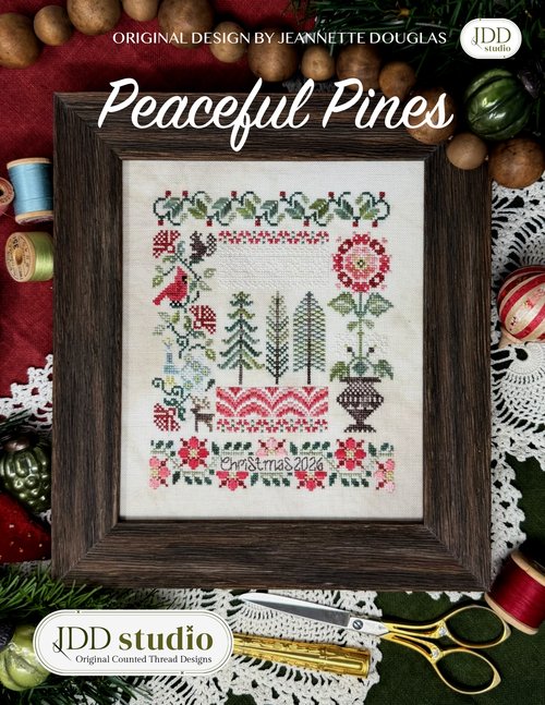 Peaceful Pines - Christmas Cross Stitch Pattern