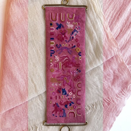 Pink Menagerie - Cross Stitch Pattern