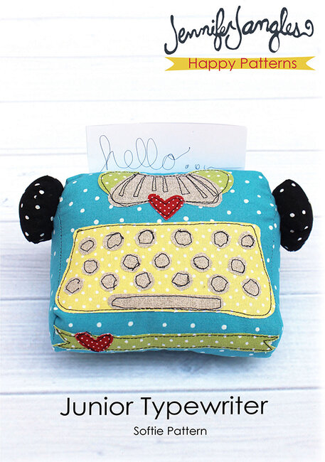 Jennifer Jangles Junior Typewriter Softie - Quilt Pattern - 123Stitch