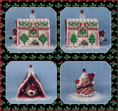 Hedgehog Santa House 2026 - Christmas Cross Stitch Pattern