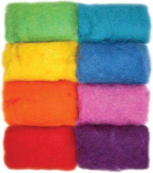 Rainbow Roving Value Pack - Needle Felting Wool