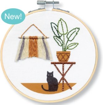 Cat Wall Hanging - Embroidery Kit