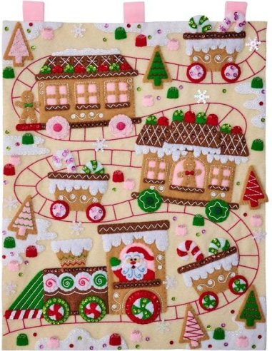 Sweet Treats Express - Christmas Hanging Felt Applique Kit