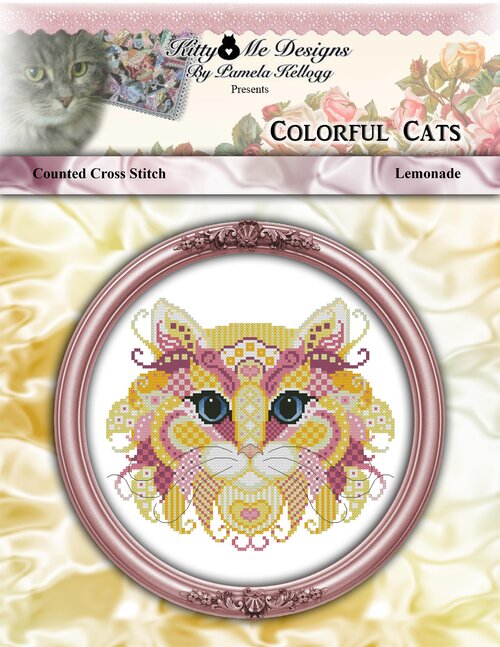 Colorful Cats - Lemonade - Cross Stitch Pattern