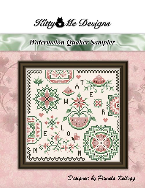 Watermelon Quaker Sampler - Cross Stitch Pattern