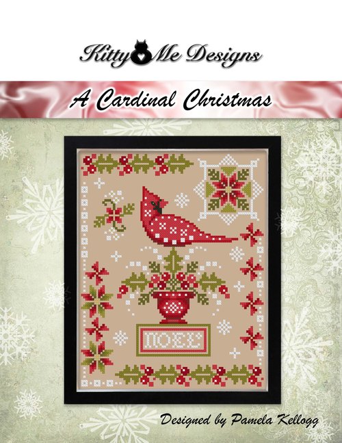 A Cardinal Christmas - Christmas Cross Stitch Pattern