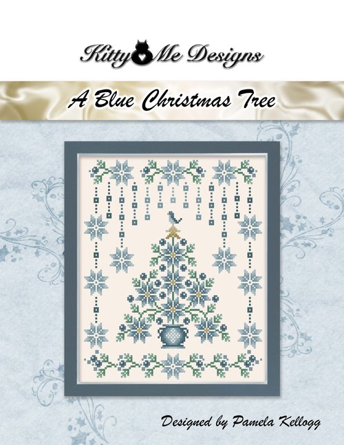 A Blue Christmas Tree - Cross Stitch Pattern
