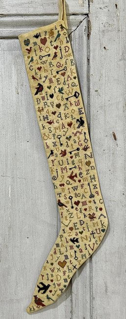 A Primitive Stocking - Cross Stitch Pattern