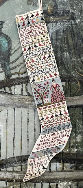 Truth and Virtue Stocking - Cross Stitch Pattern