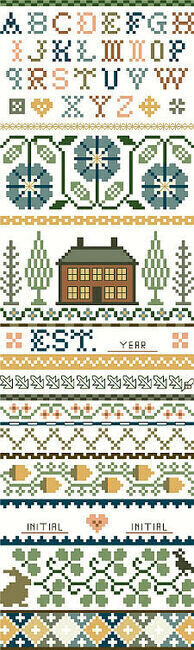 Homestead Sampler - Cross Stitch Pattern