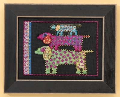 Dog Pyramid (Aida) - Cross Stitch Kit