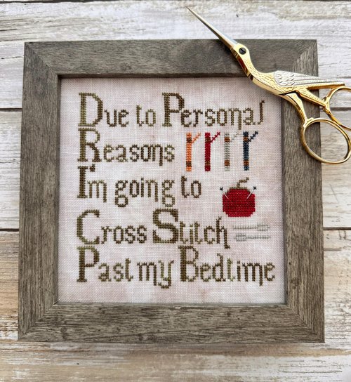 Personal Reasons - Cross Stitch Pattern