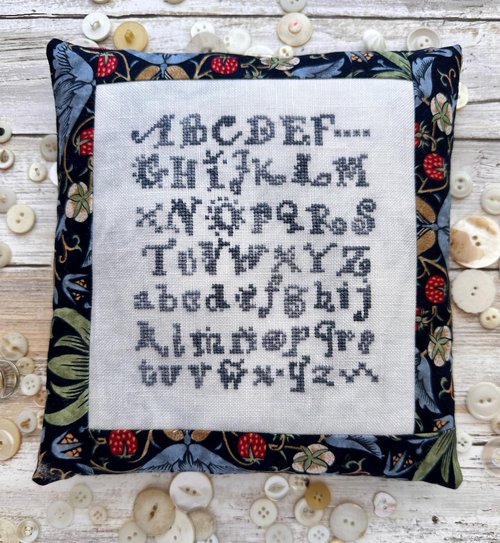 Blue Alphabet - Cross Stitch Pattern