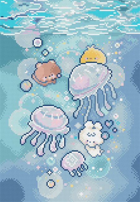 Jellyfish Dance - Cross Stitch Kit 
