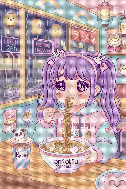 Ramen Day - Cross Stitch Kit 