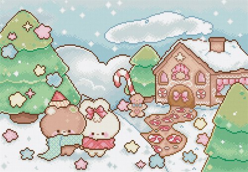 Snowy Hill - Christmas Cross Stitch Kit