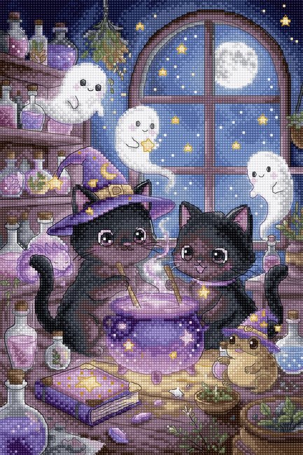 Potion Night - Halloween Cross Stitch Kit