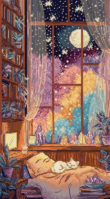 Crystal Moonlight - Cross Stitch Kit 