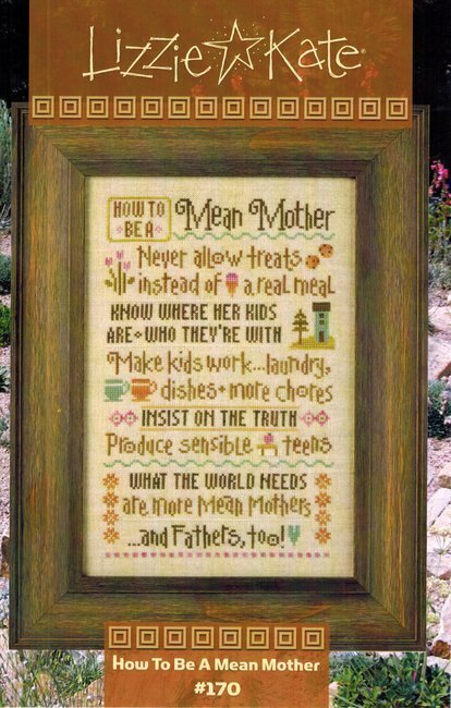 How To Be a Mean Mother - Cross Stitch Pattern