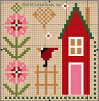 Free Lizzie Kate Cross Stitch Pattern - Snow Bird