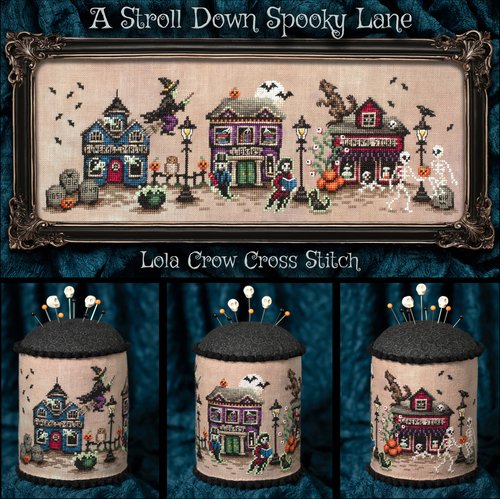 A Stroll Down Spooky Lane - Halloween Cross Stitch Pattern