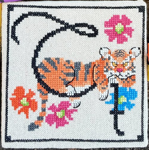Animal Alphabet Series: Tommy Tiger -  Cross Stitch Pattern