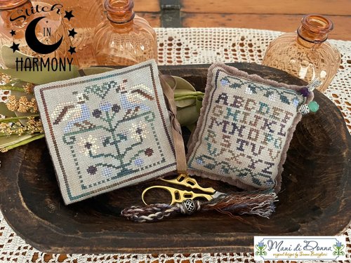 Birds in Harmony Sewing Set - Cross Stitch Pattern