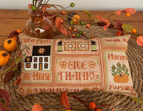 God Bless This House - Thanksgiving Cross Stitch Pattern
