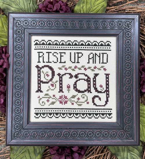 Rise Up and Pray - Christian Cross Stitch Pattern