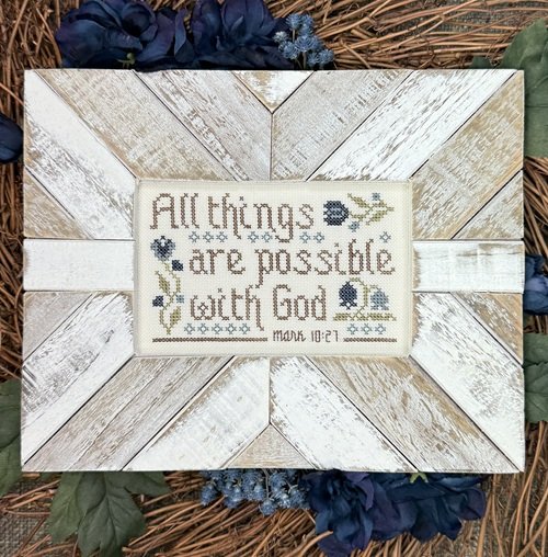 All Things are Possible - Christian Cross Stitch Pattern