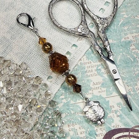 Fall Sheep Mini Scissors Fob